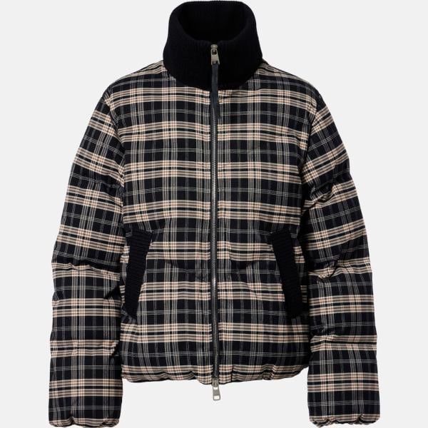 Veste femme noir foncé à carreaux à fermeture éclair viscose Varley