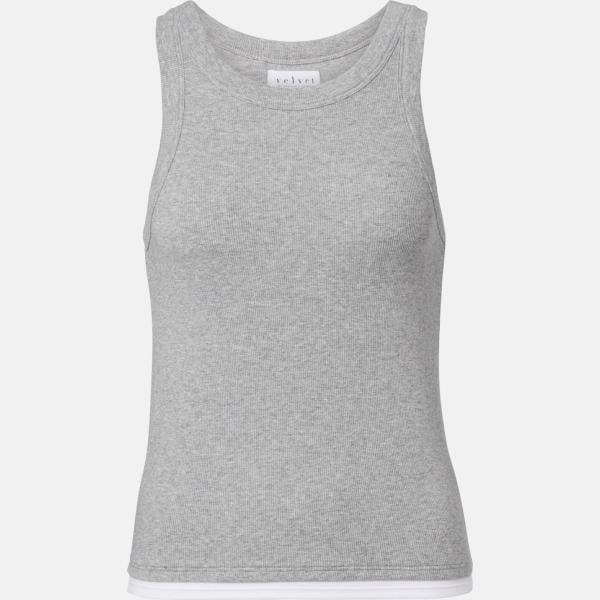 Débardeur à fines bretelles femme blanc neige coton Velvet