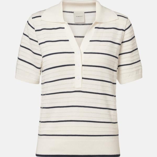 polos Varley blanc à rayures