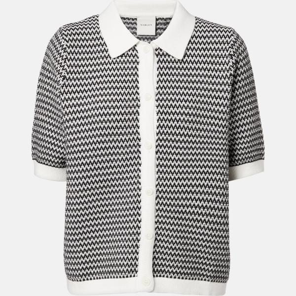 Gilet femme col polo neige avec boutons coton Varley