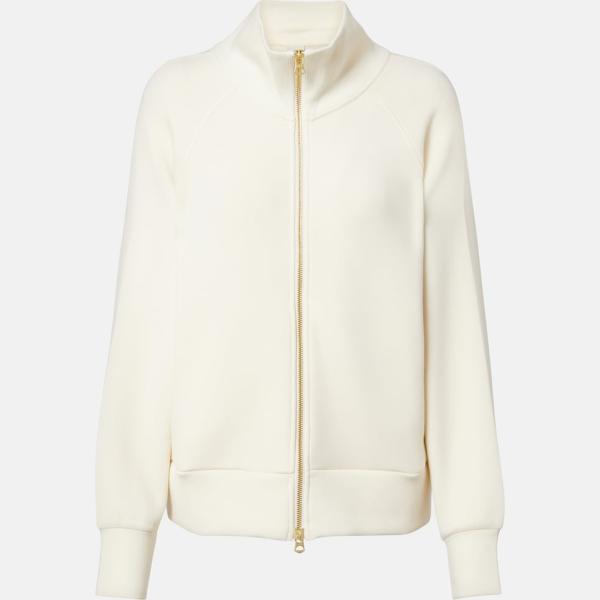 Sweat femme blanc neige à fermeture éclair viscose Varley