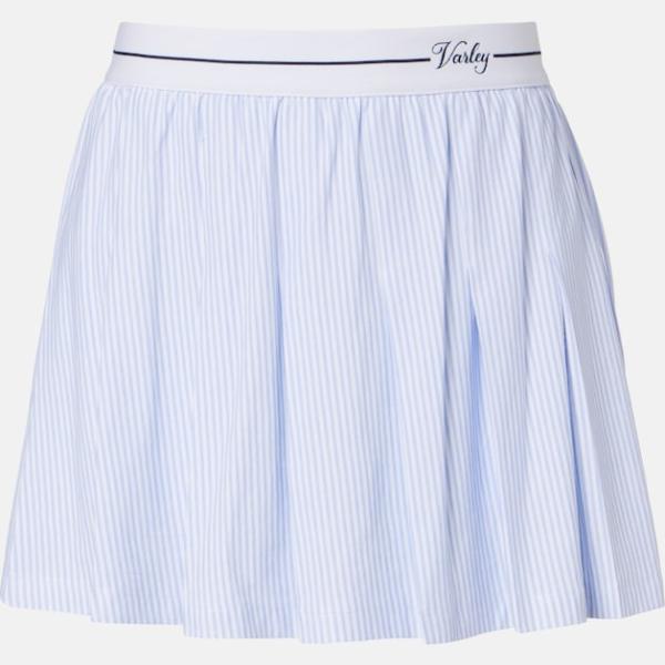 Jupe femme blanc neige à rayures polyester Varley