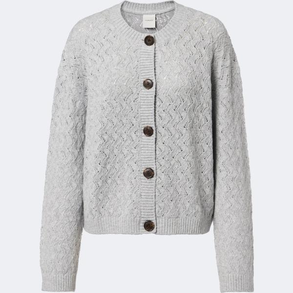 Gilet femme blanc neige avec boutons polyester Varley