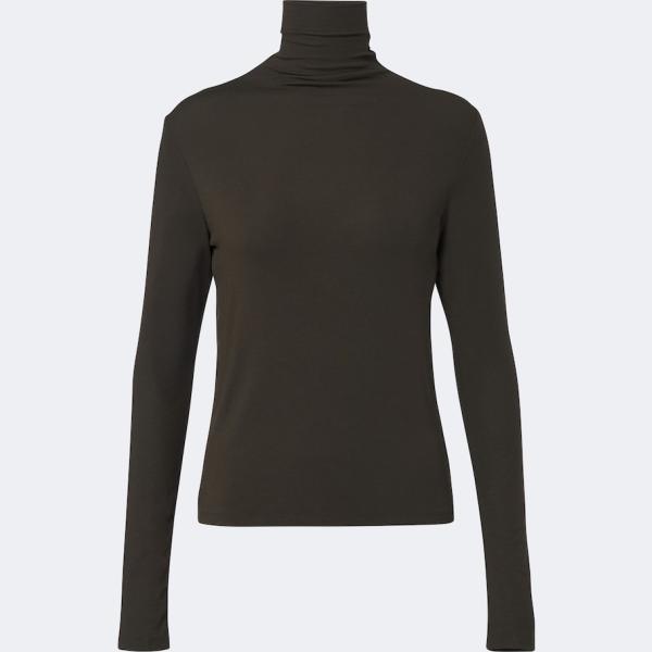 Haut femme blanc neige col montant Vince