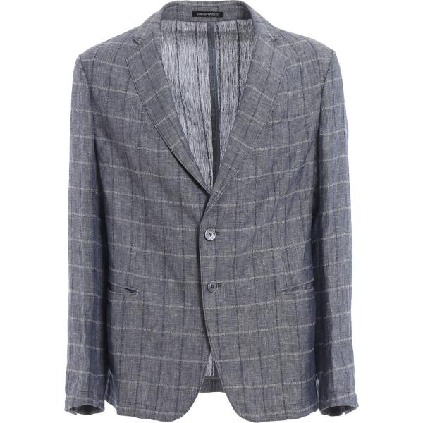 giacche Emporio Armani grigio a quadri