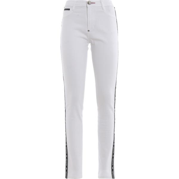 jeans dritti Philipp Plein bianco