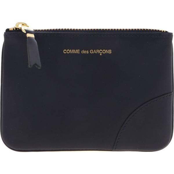 pochette Comme Des Garçons Wallet blu con stampe
