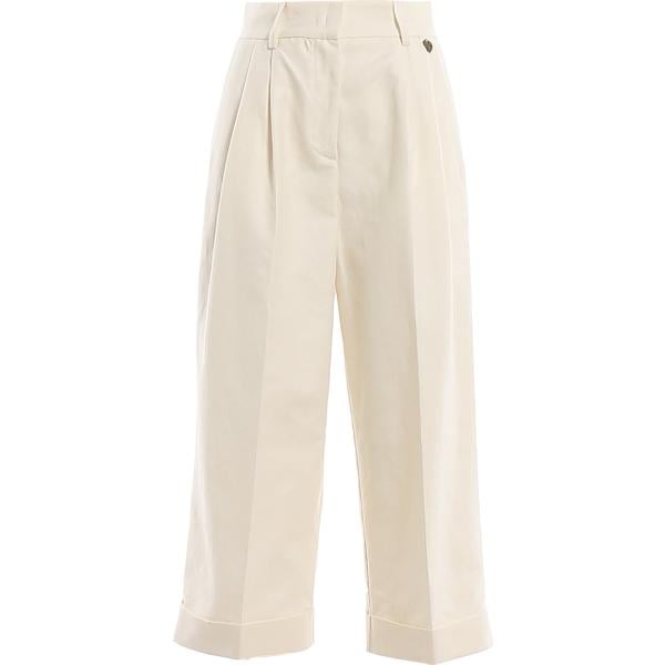 pantaloni a palazzo Twinset bianco