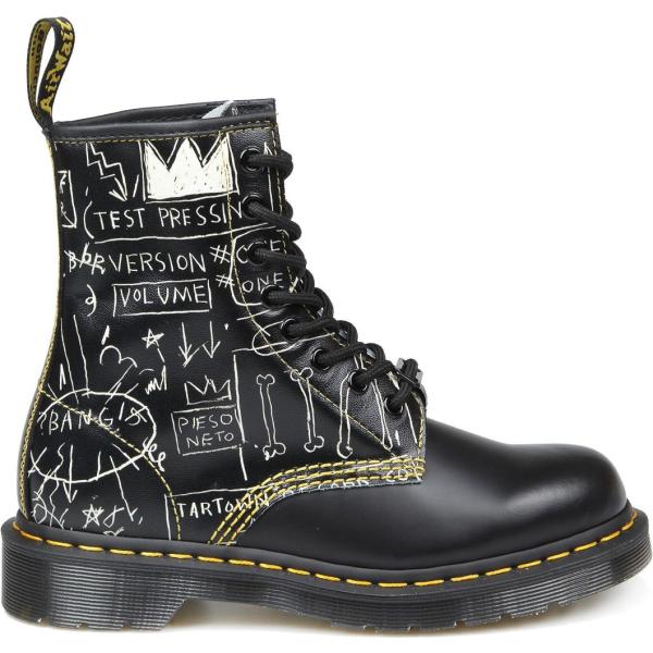 anfibi Dr. Martens nero con stampe