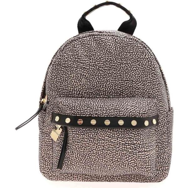 zaini Borbonese marrone con stampe