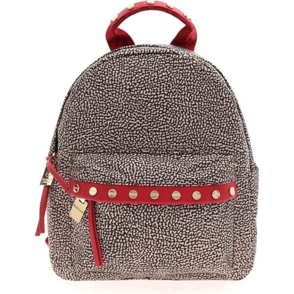 zaini Borbonese marrone con stampe