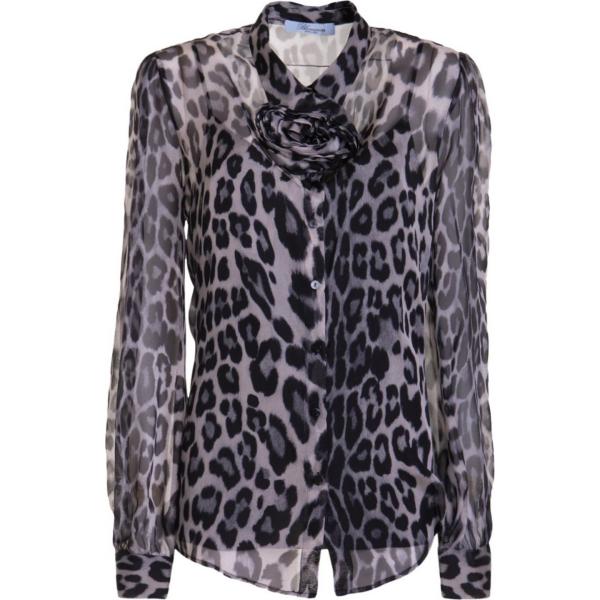 camicie Blumarine grigio con stampe