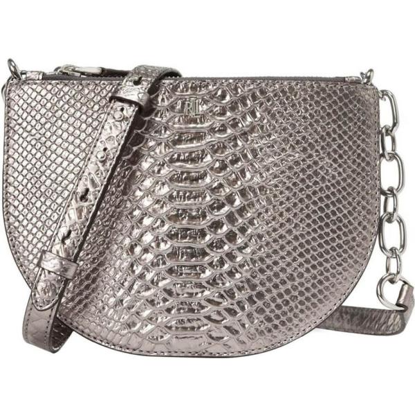 borse a spalla Lauren Ralph Lauren grigio con stampe