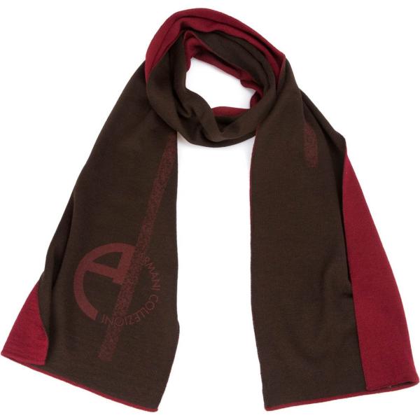 sciarpe Armani Collezioni marrone con stampe