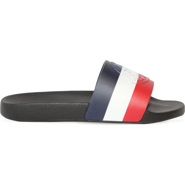 sandali Moncler nero a righe