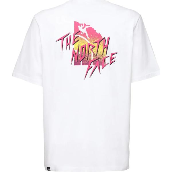 t-shirt The North Face bianco con stampe