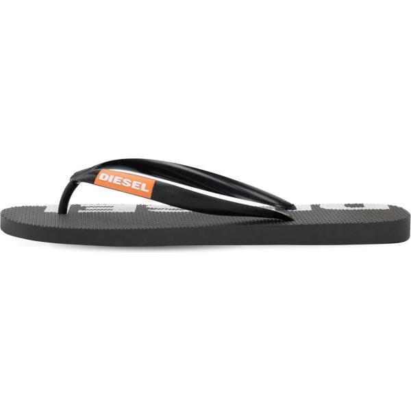 sandali Diesel nero con stampe