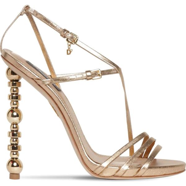 sandali in pelle Dsquared2 marrone