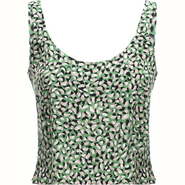 top Else verde con stampe