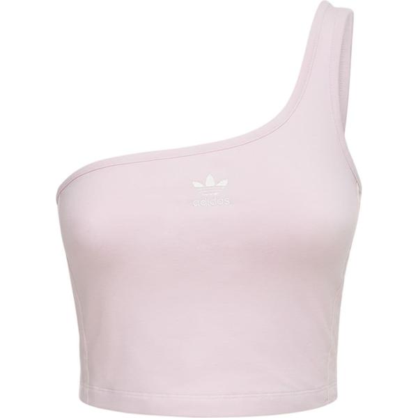 top Adidas Originals rosa a righe