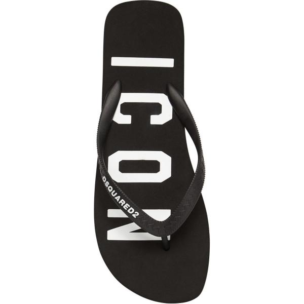 sandali Dsquared2 nero con stampe