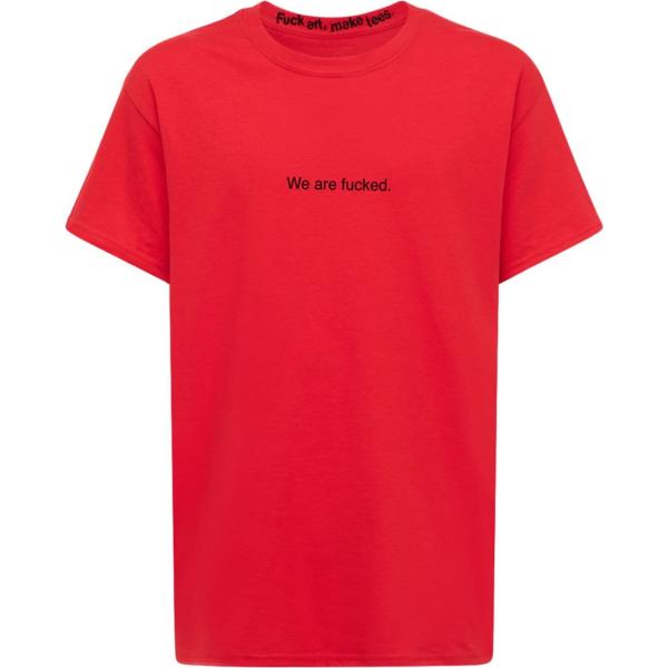t-shirt Famt - Fuck Art Make Tees rosso