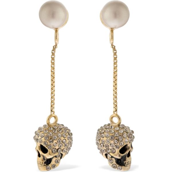 orecchini Alexander Mcqueen marrone