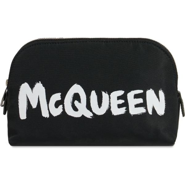 pochette Alexander Mcqueen nero con stampe