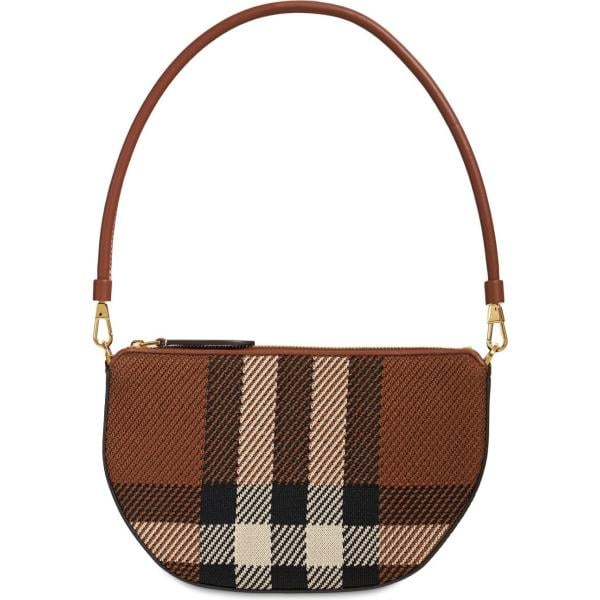 borse a spalla Burberry marrone