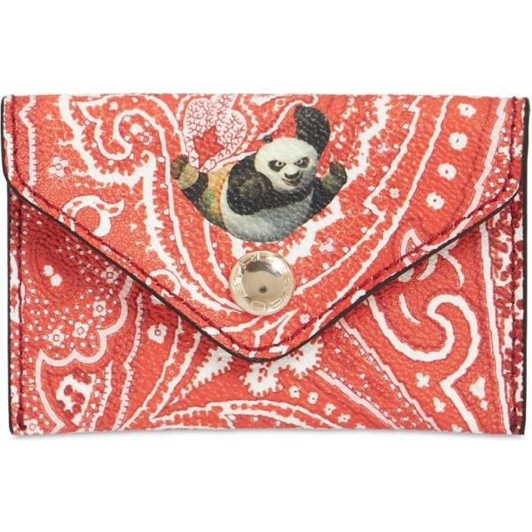 pochette Etro arancione con stampe