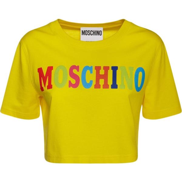 t-shirt Moschino giallo