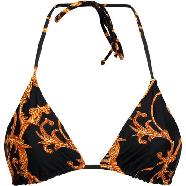 bikini Ganni nero con stampe