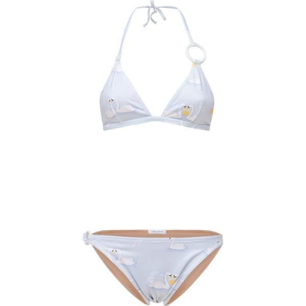 bikini Saks Potts viola con stampe