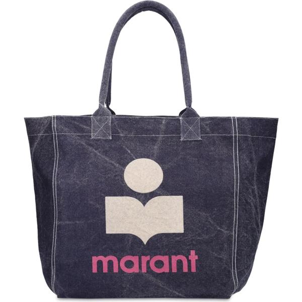 shopping bag Isabel Marant blu con stampe