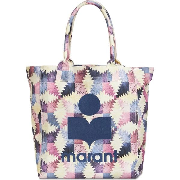 shopping bag Isabel Marant bianco con stampe