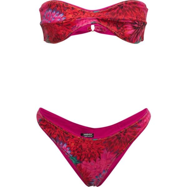 bikini Reina Olga rosso con stampe