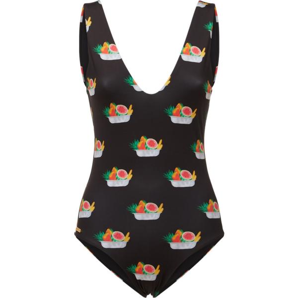 costumi interi Verdelimon nero con stampe
