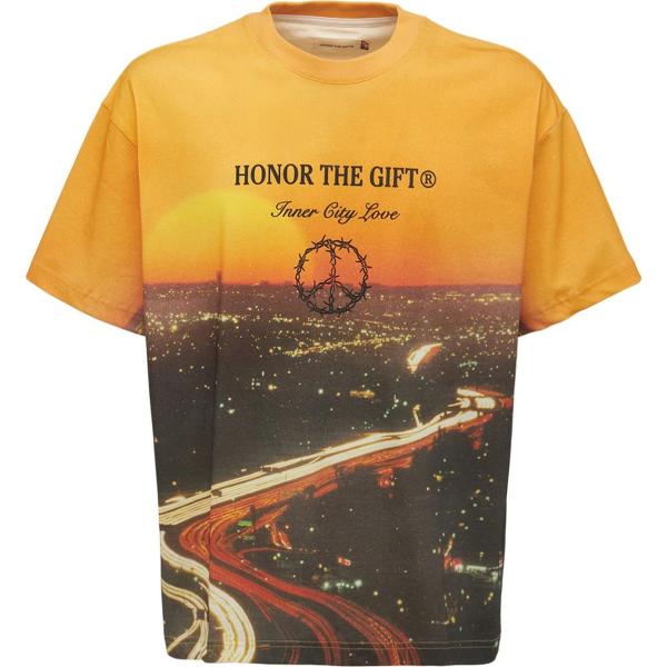 t-shirt Honor The Gift multicolore con stampe