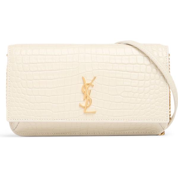 borse a spalla Saint Laurent bianco