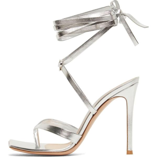 sandali alla schiava Gianvito Rossi grigio