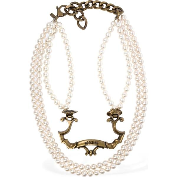 collane Moschino bianco