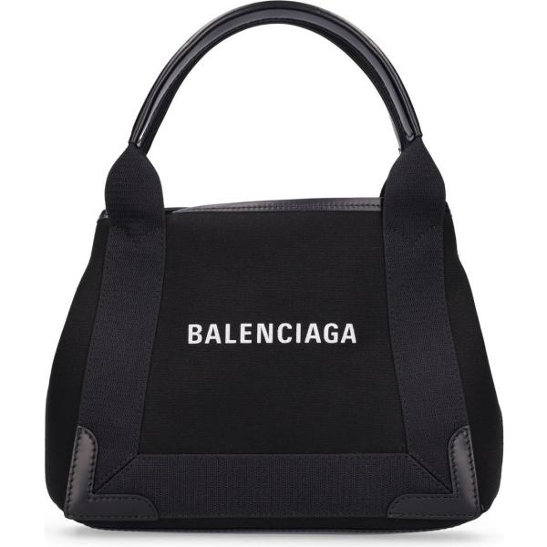 shopping bag Balenciaga nero con stampe