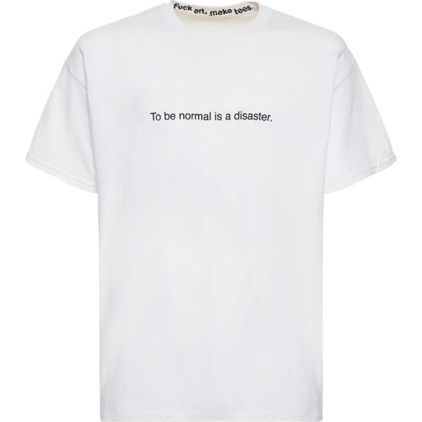 t-shirt Famt - Fuck Art Make Tees bianco con stampe