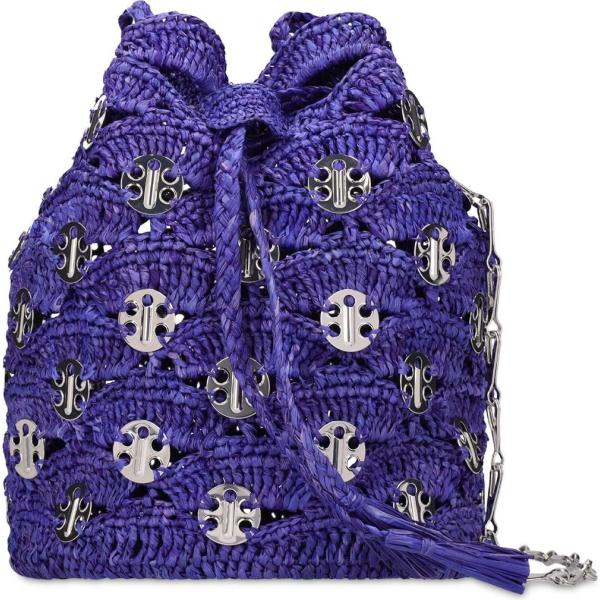 borse a secchiello Paco Rabanne blu