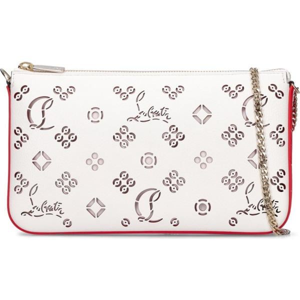 borse a spalla Christian Louboutin bianco