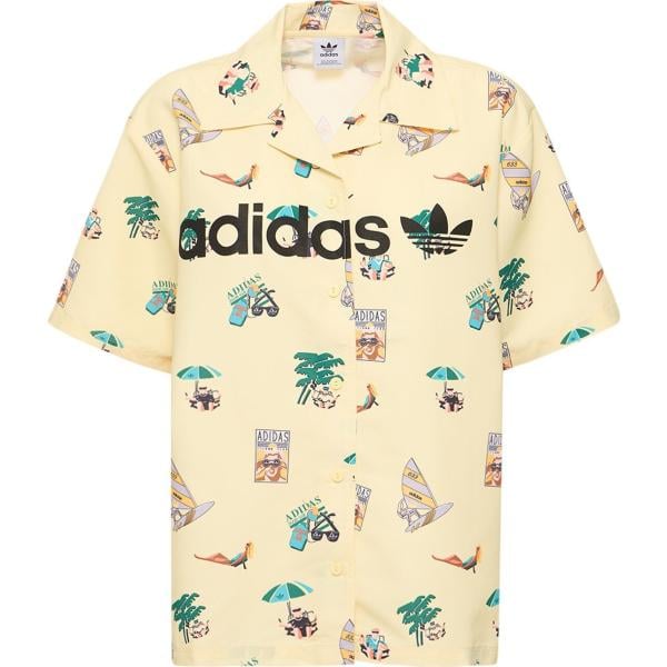 camicie Adidas Originals giallo con stampe