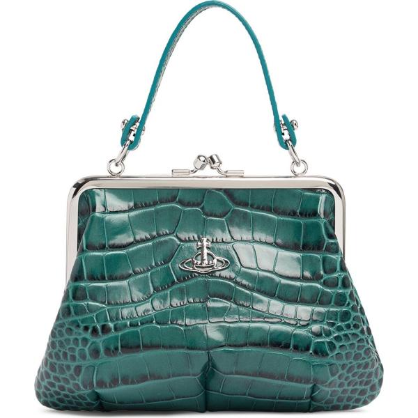borse a mano Vivienne Westwood verde con stampe