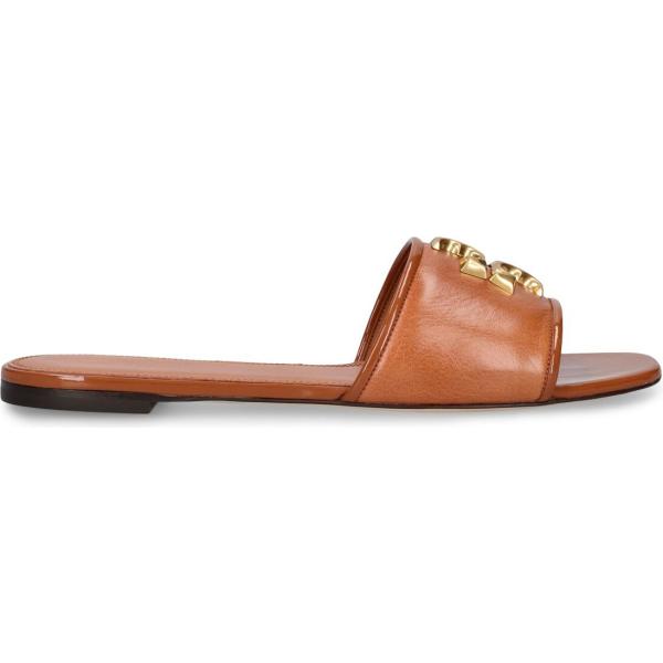 sandali in pelle Tory Burch marrone