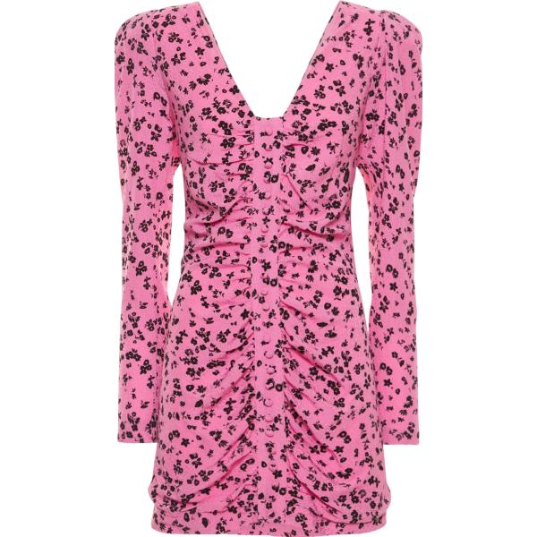 vestiti midi/longuette Rotate rosa con stampe