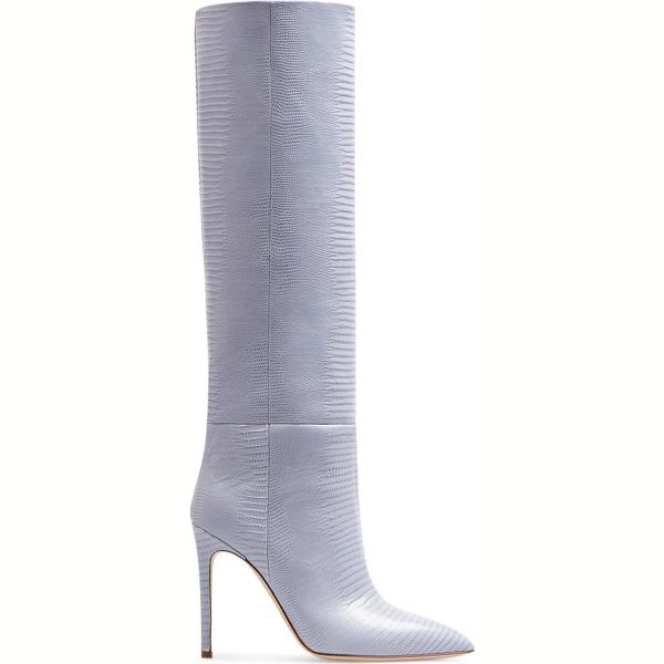 stivali Paris Texas grigio con stampe